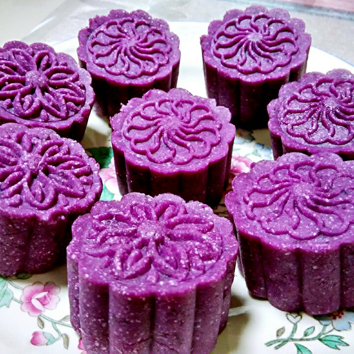 紫薯豆沙糕