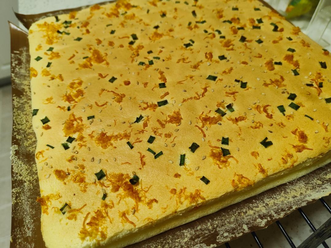 香葱肉松卷 蛋糕卷-无敌美味