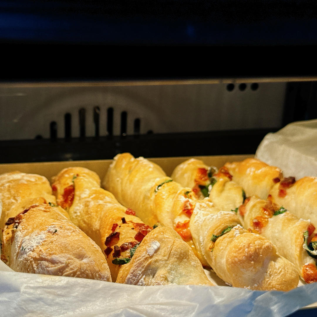 免揉面的全麦恰巴塔扭扭棒