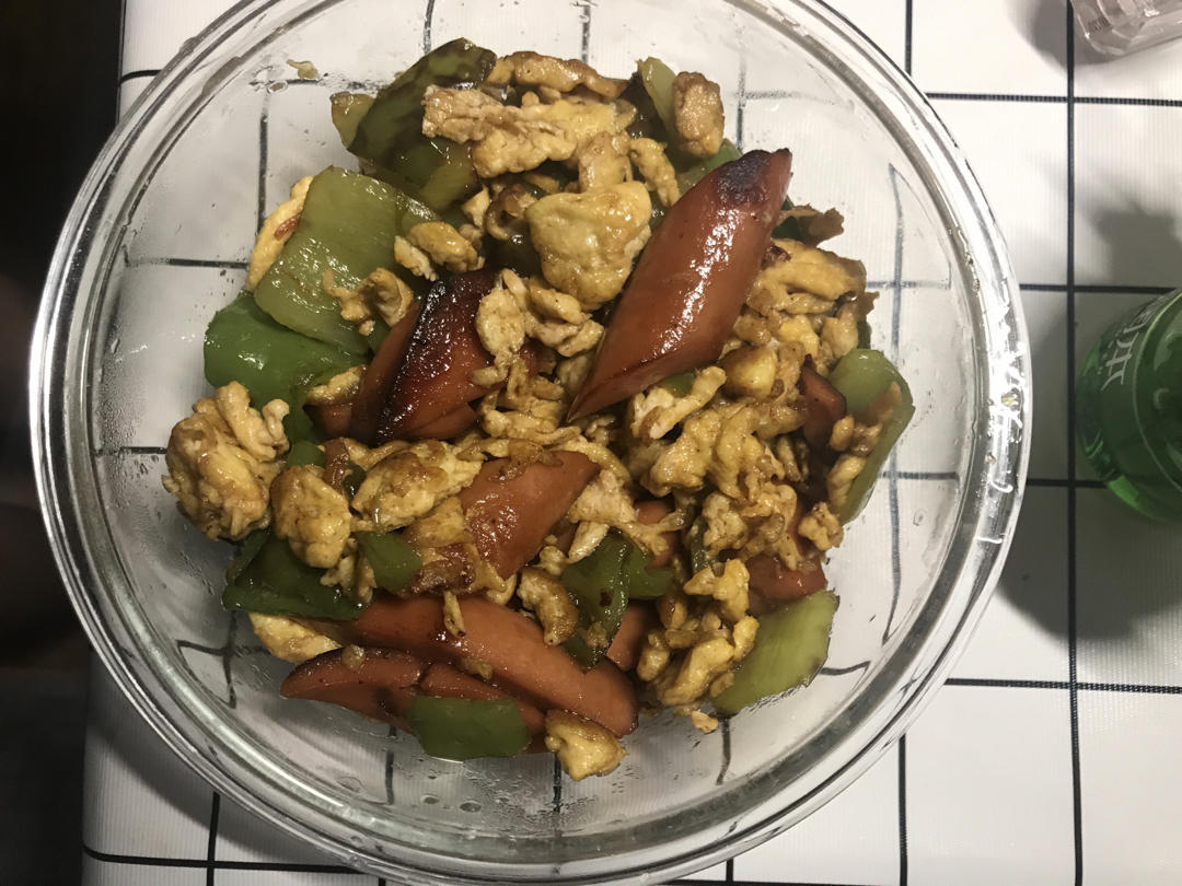 五分钟零失败❗️超好吃家常青椒火腿炒鸡蛋