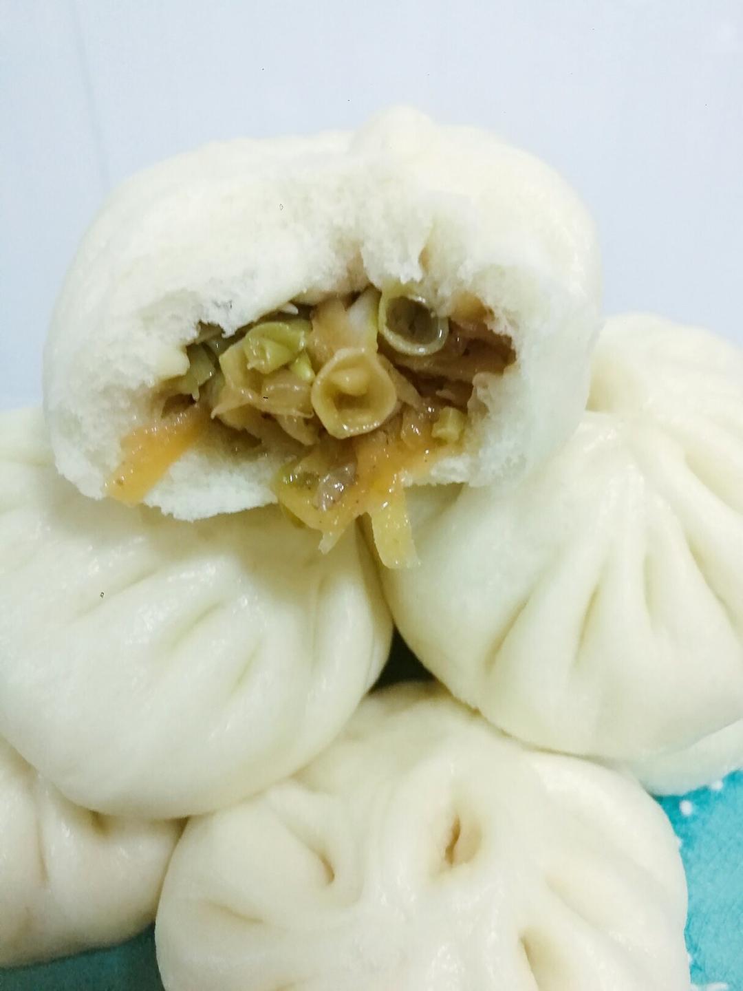 广东人家做的土豆豆角素包子