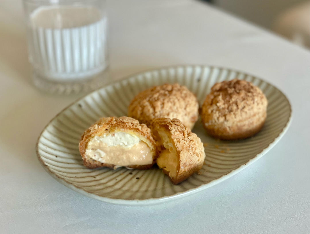 酥皮泡芙新手一次成功（附卡仕达酱做法）