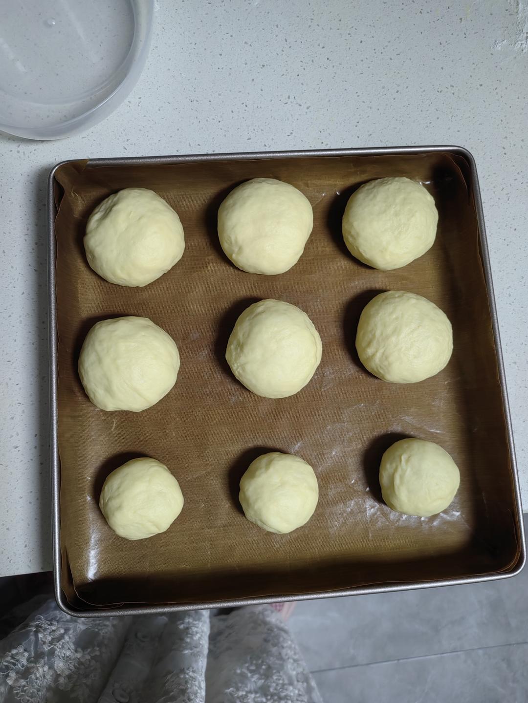 云朵牛奶小面包（无油低糖）❗️免揉面免手套膜❗️