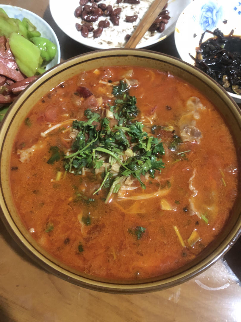 番茄羊肉卷