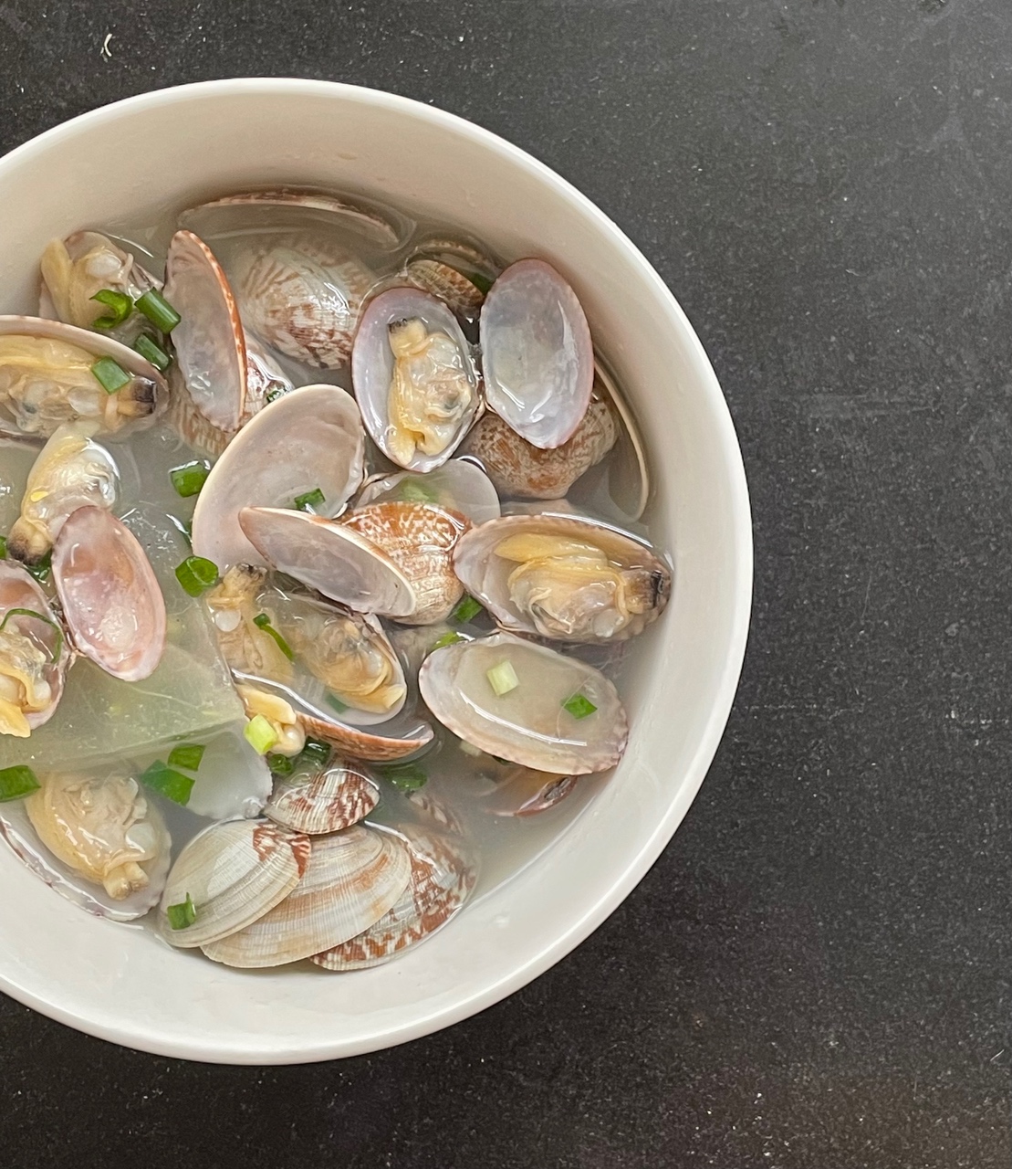 节后刷脂餐～无油冬瓜蛤蜊汤的做法