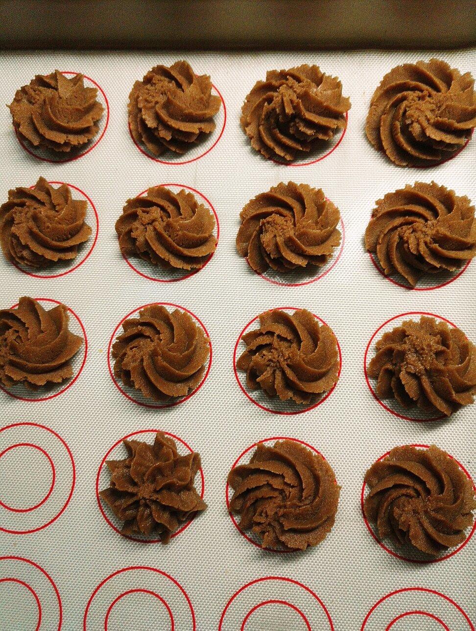 (珍妮曲奇+网红曲奇)咖啡小花配方/烘焙视频饼干篇2