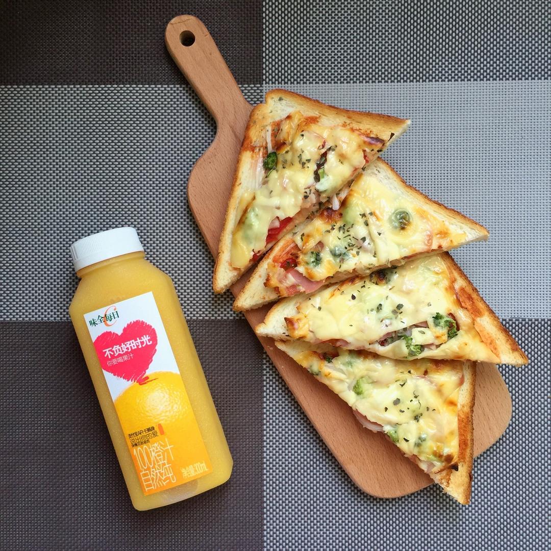 吐司培根小批萨