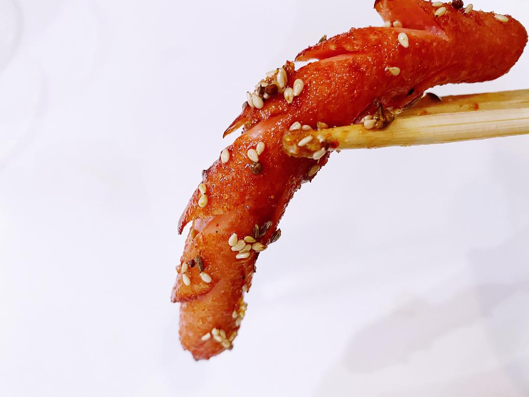 小吃｜路边摊的炸火腿肠的做法