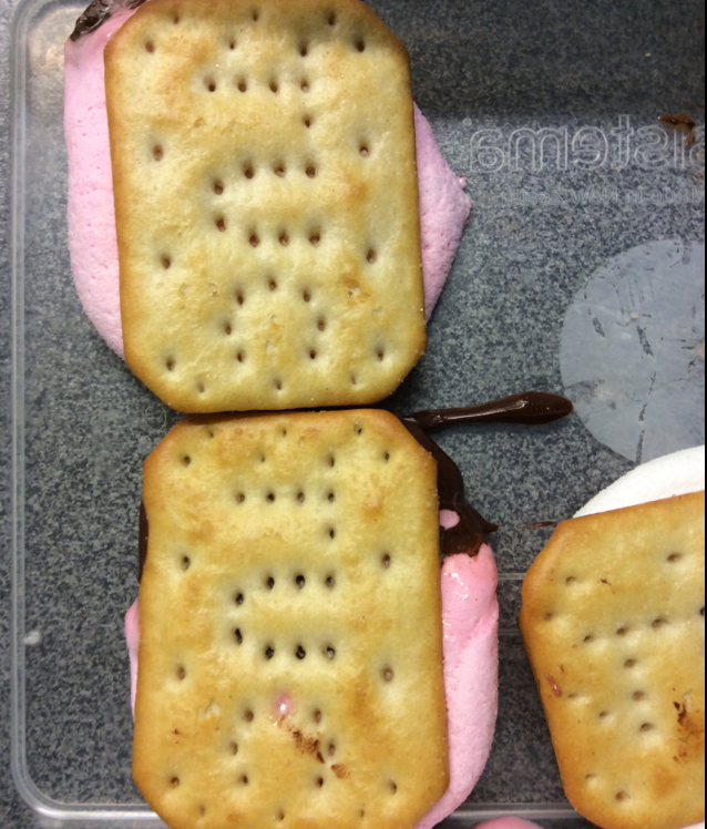 S'more 苏打饼夹烤棉花糖