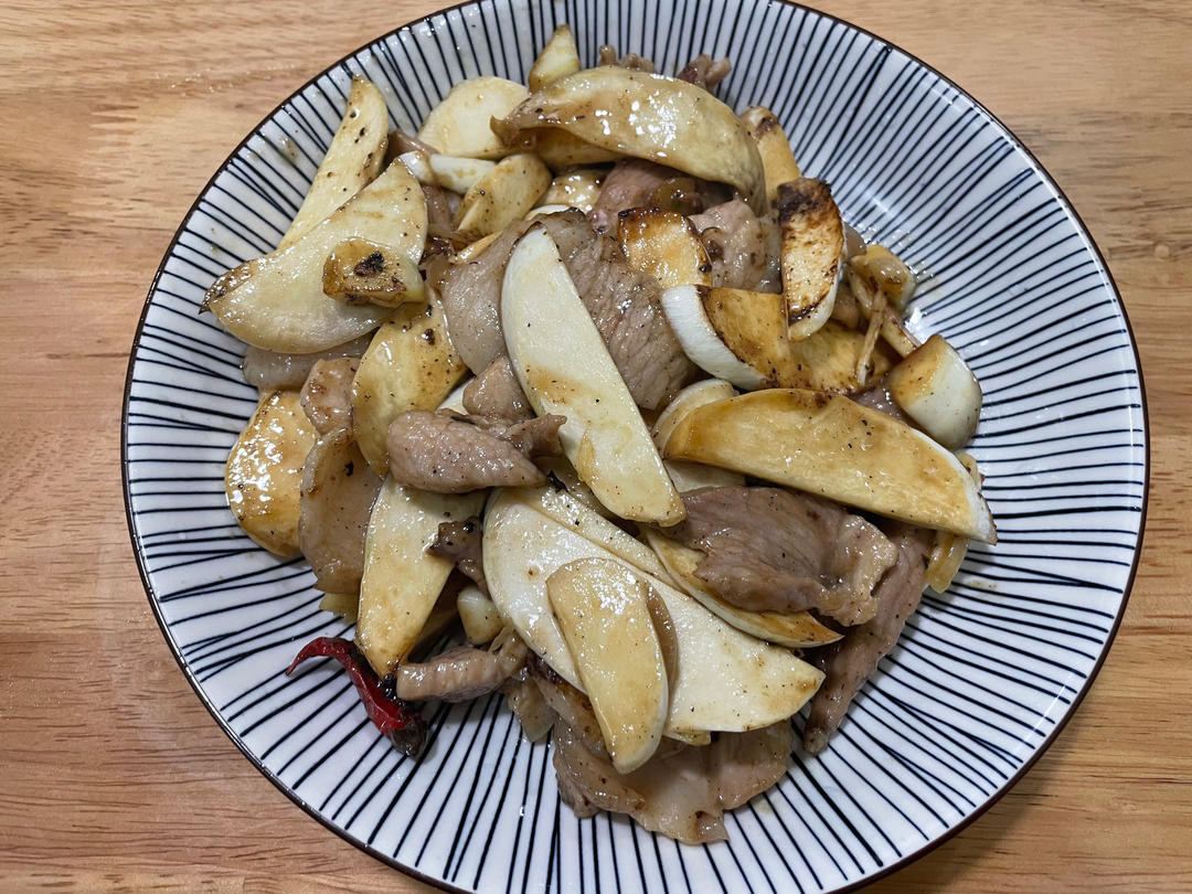 茭白炒肉丝
