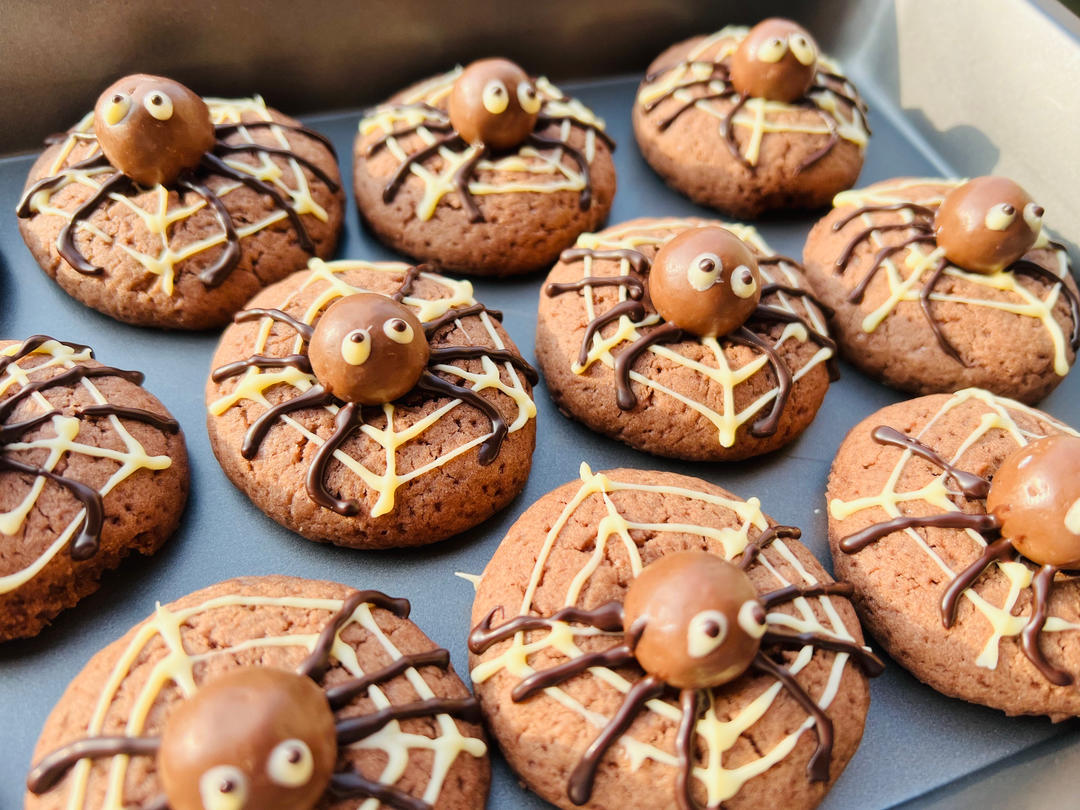 万圣节蜘蛛饼干