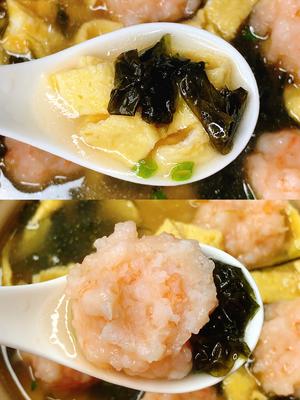 低卡高蛋白的紫菜虾滑汤～好喝不胖的做法 步骤3