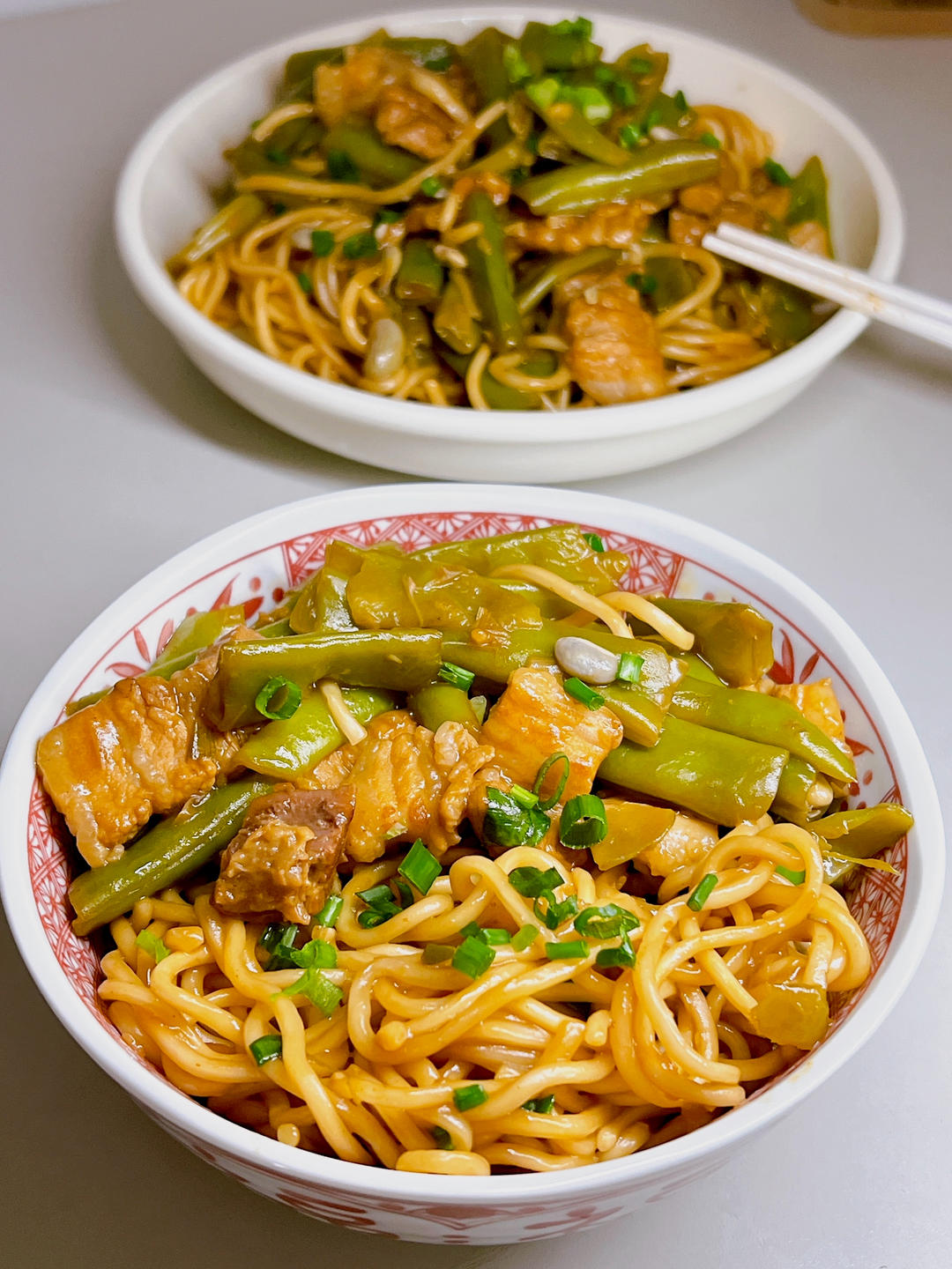 豆角焖面的做法