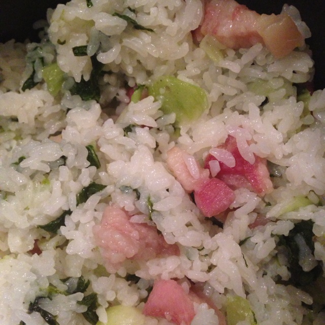 猪油咸肉菜饭