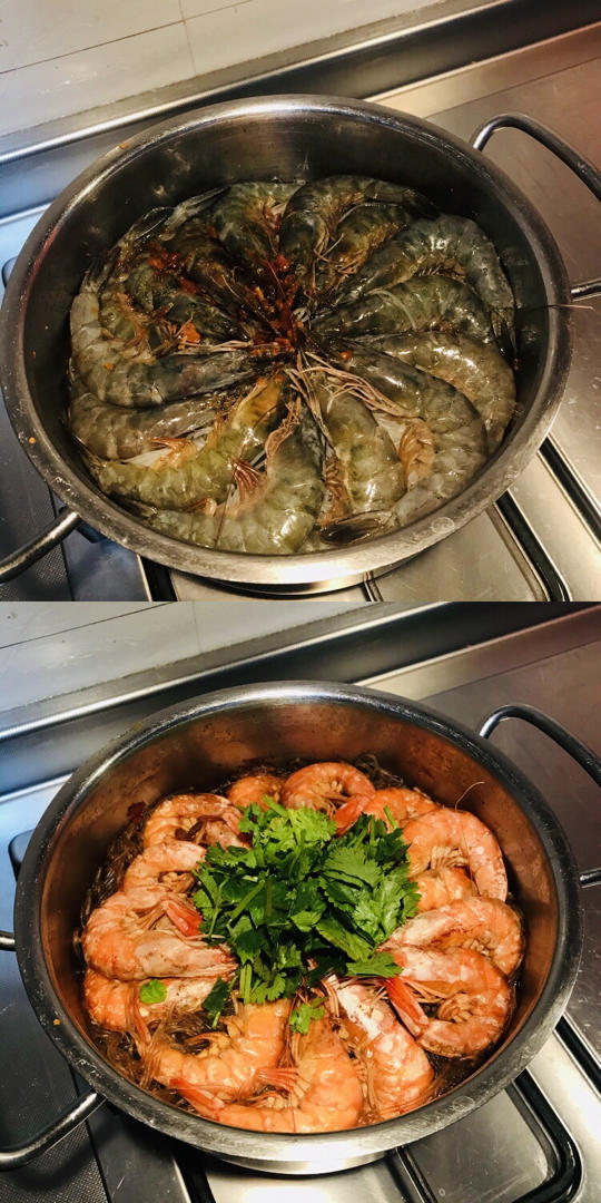 鲜虾粉丝煲