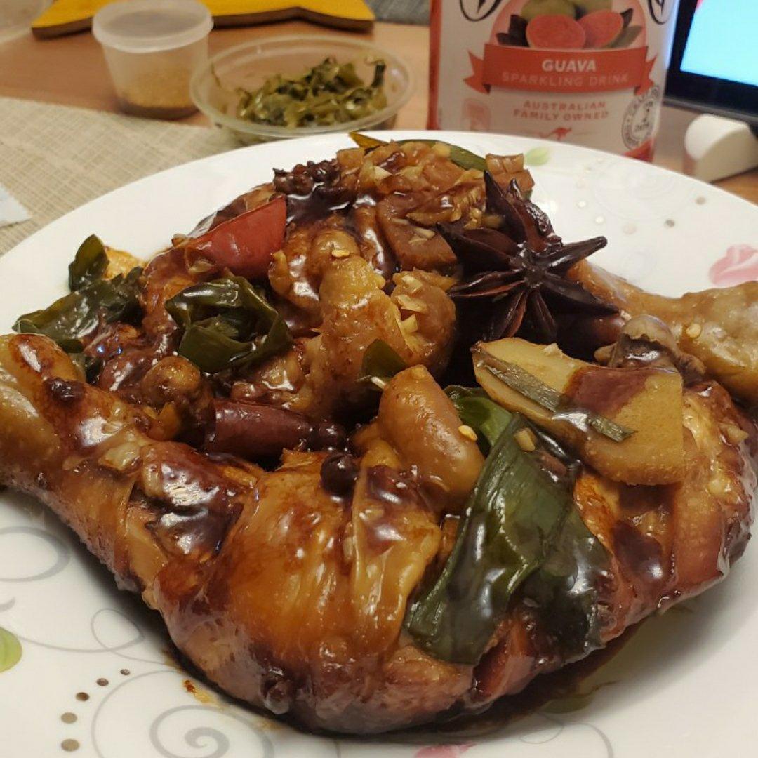 电饭煲红烧大鸡腿（不加一滴水）