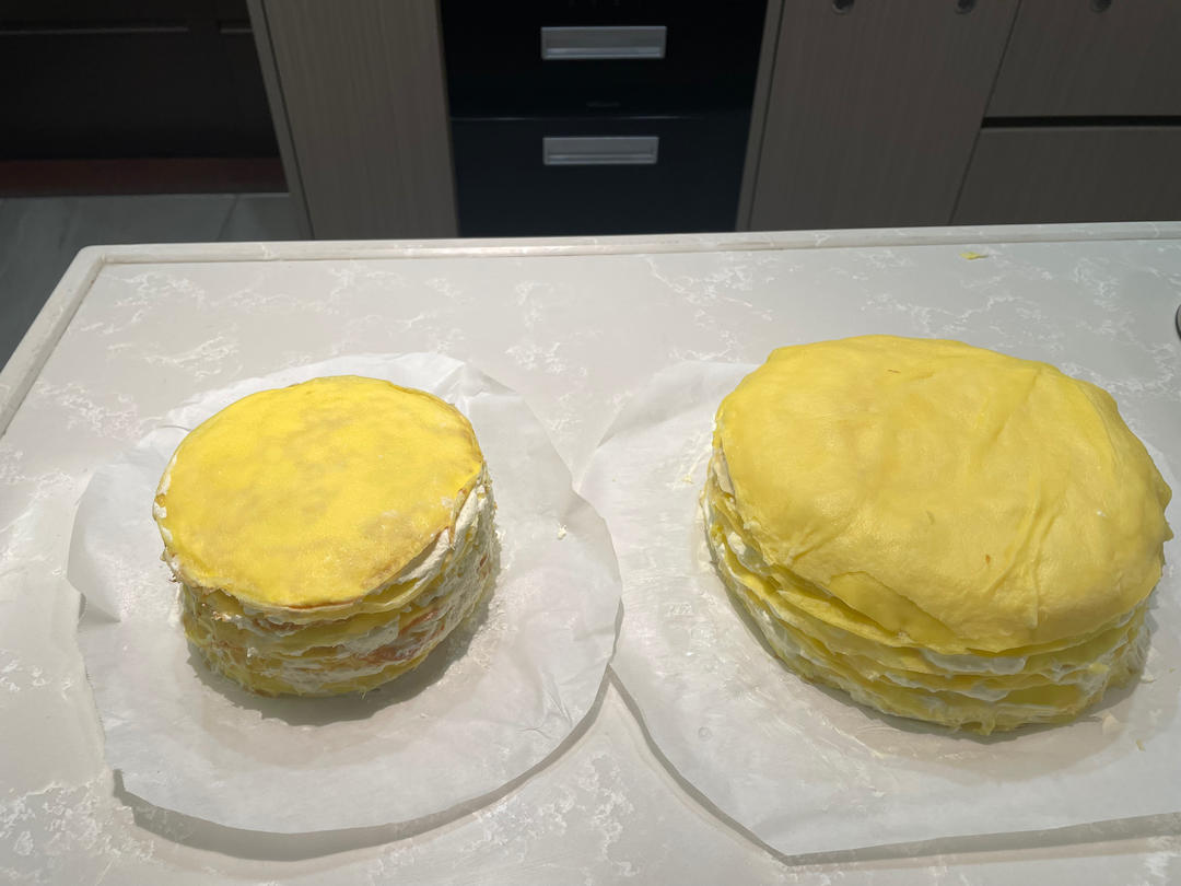 榴莲千层（超软糯蛋皮配方٩( ᐛ )و