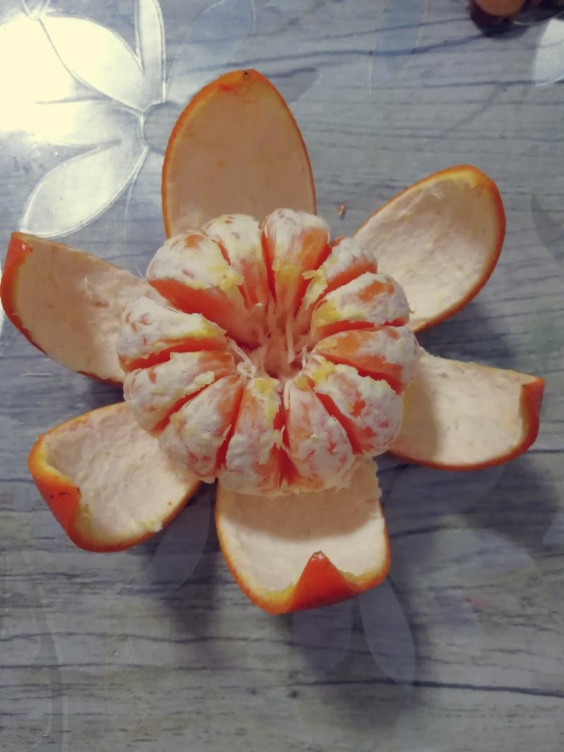 橘子开花（创意水果）