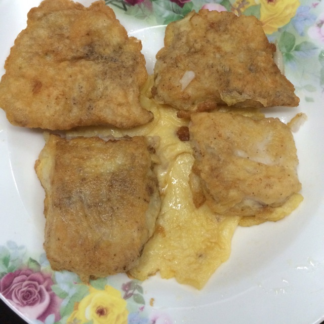 蛋煎鱼片