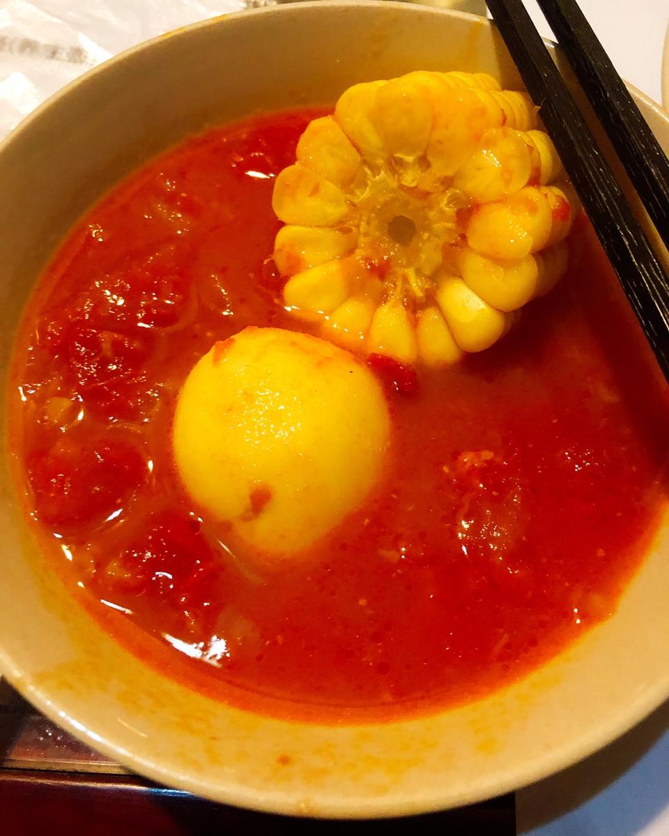 番茄土豆玉米排骨汤
