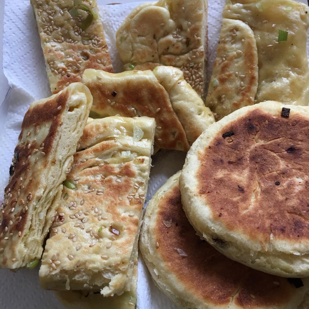 发面葱油千层饼