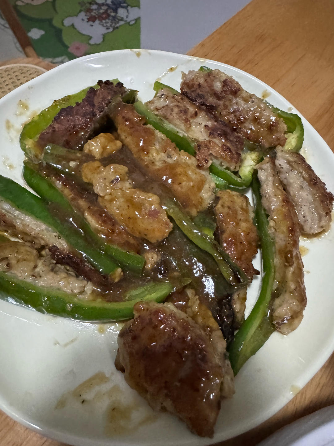 米饭杀手‼️虎皮青椒酿肉