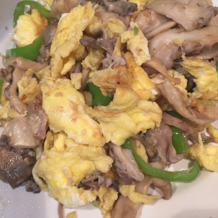 平菇青椒炒蛋