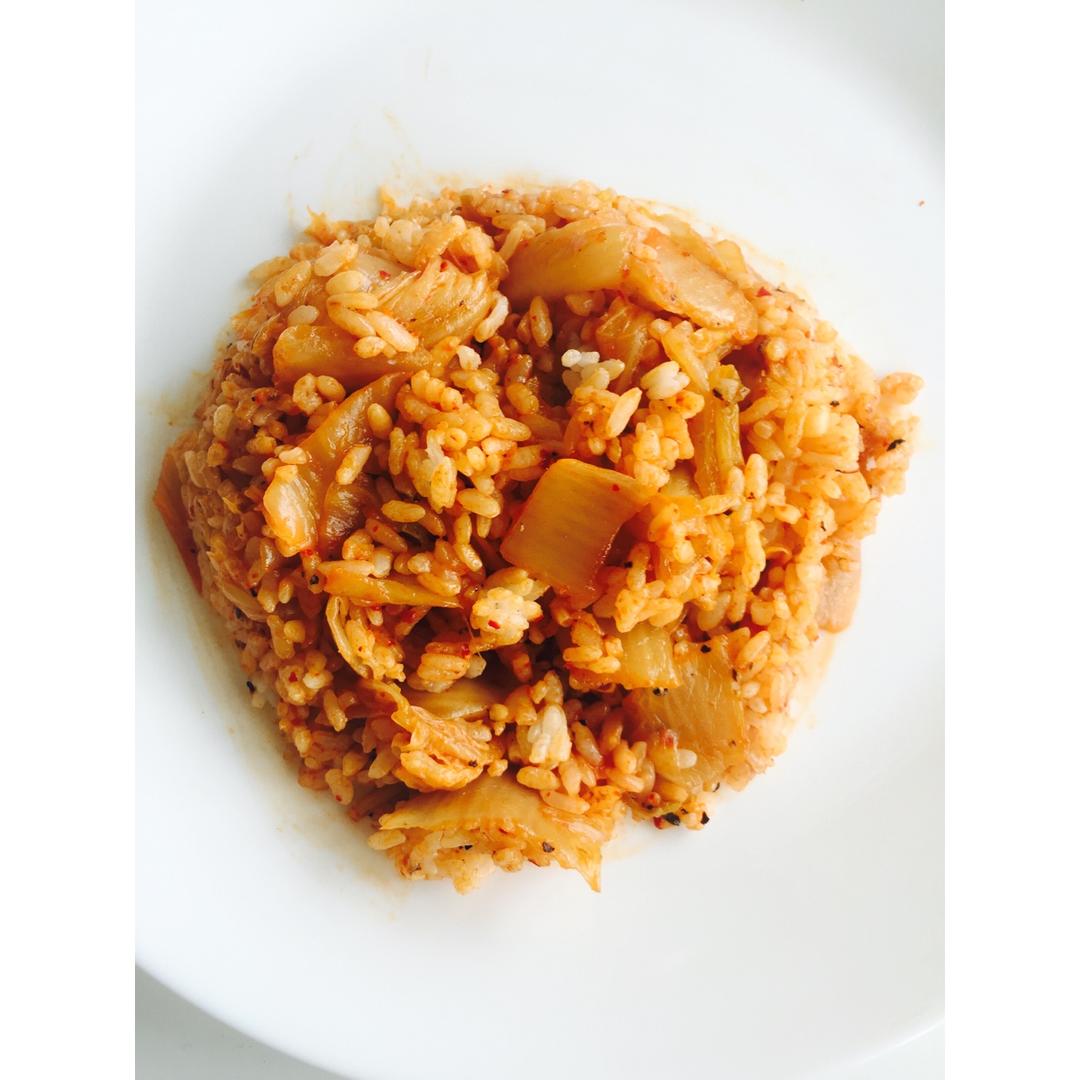 韩式培根泡菜炒饭