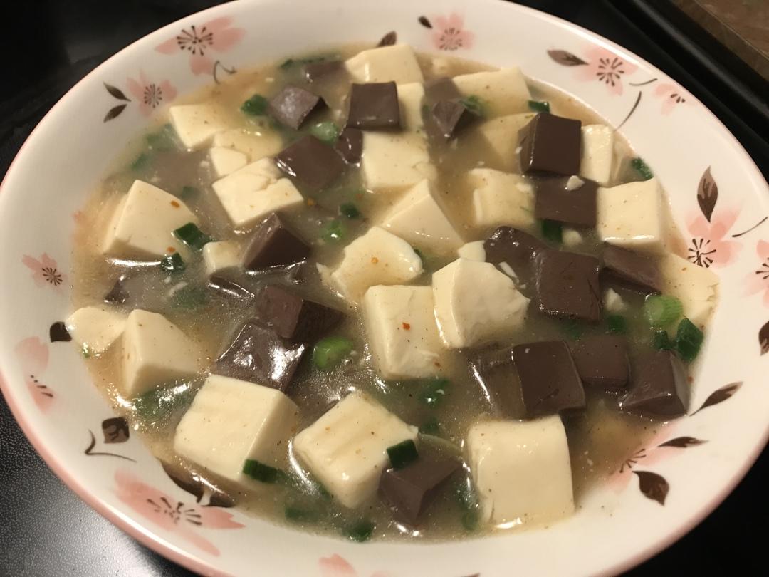 熘鸭血豆腐