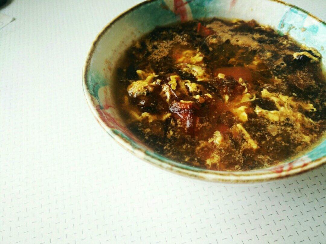 紫菜番茄蛋花汤