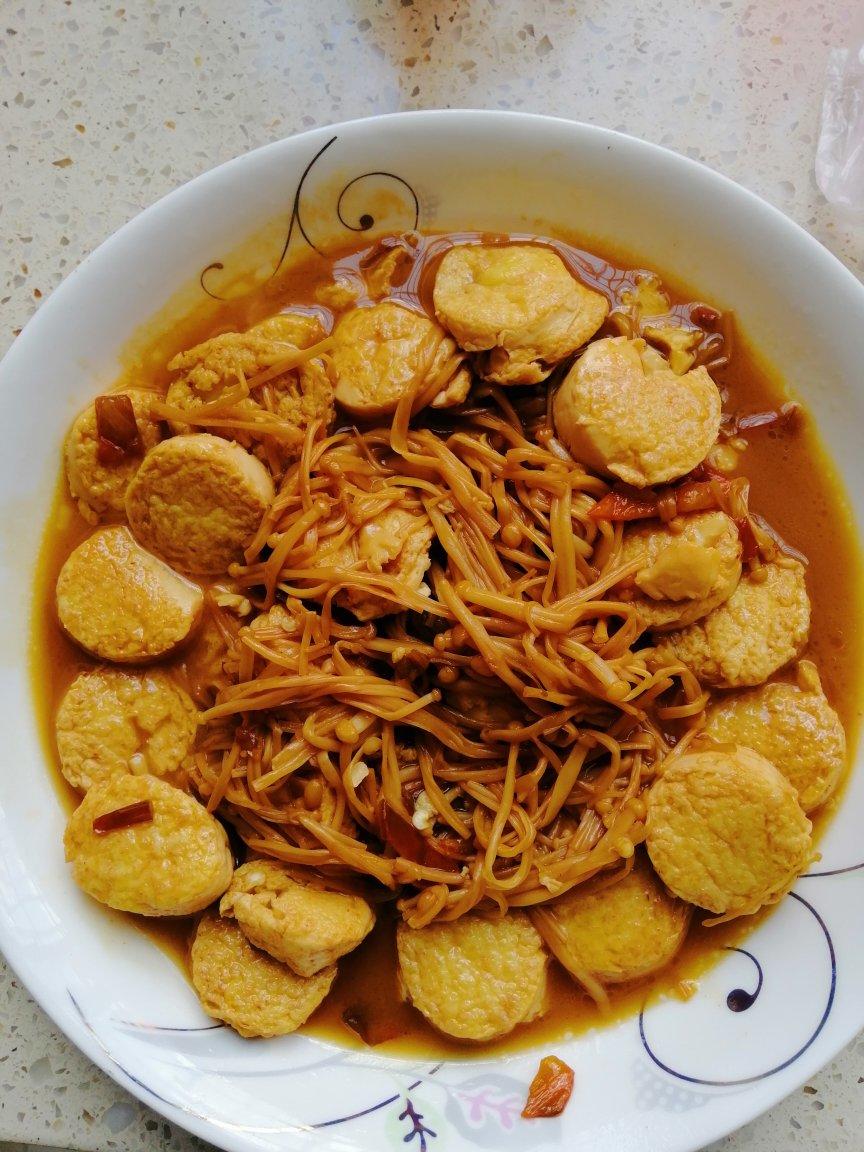 超级下饭菜--金针菇日本豆腐