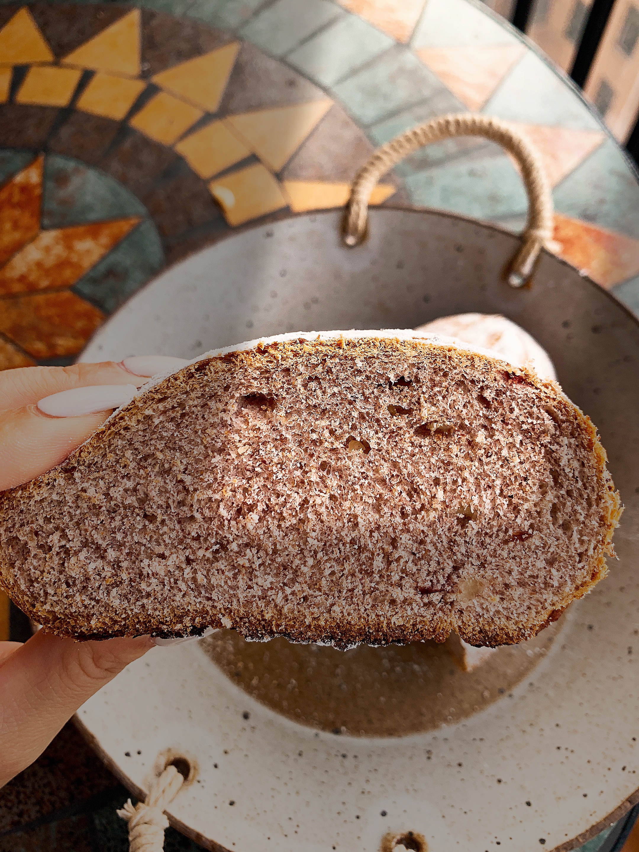 自留配方的【全麦坚果面包】欧包的即视感的做法 步骤12