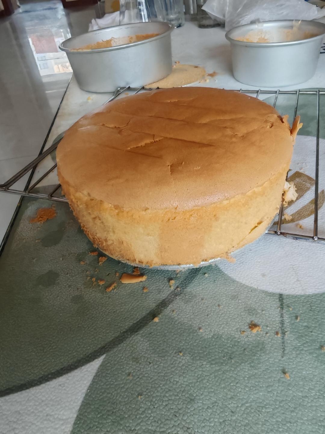 戚风蛋糕（不回缩，裱花打底首选）