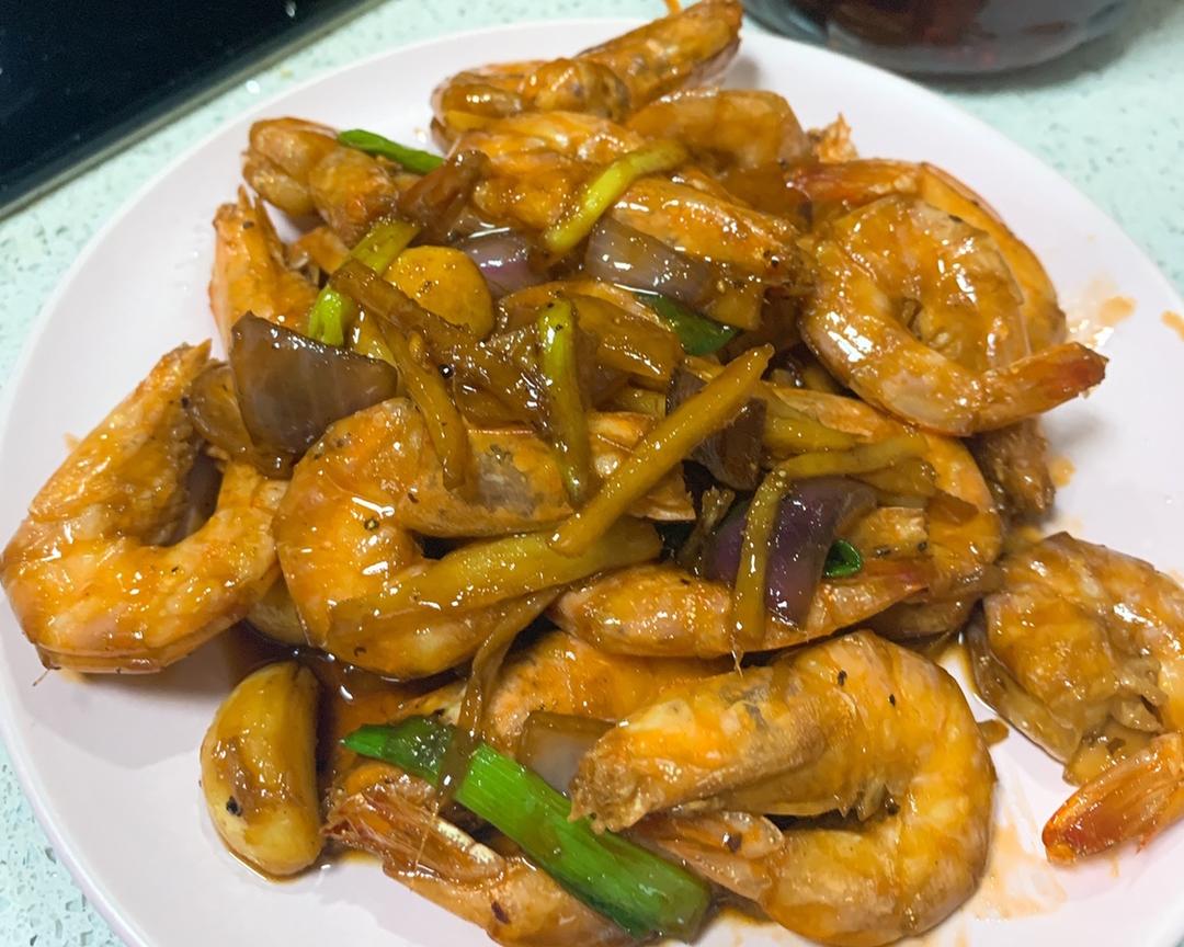 新手也能做的红烧大虾