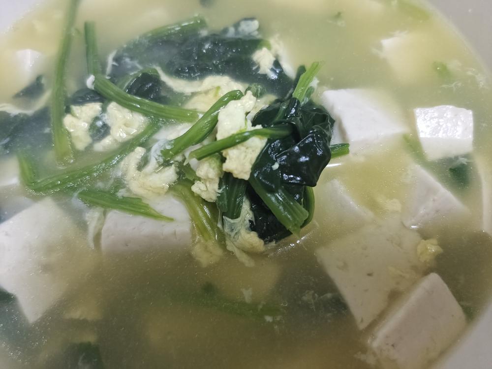 大力水手的菠菜豆腐汤