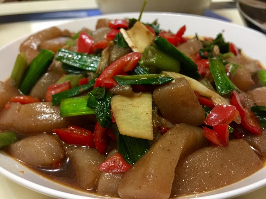 hazel_0i7u做的爆炒魔芋