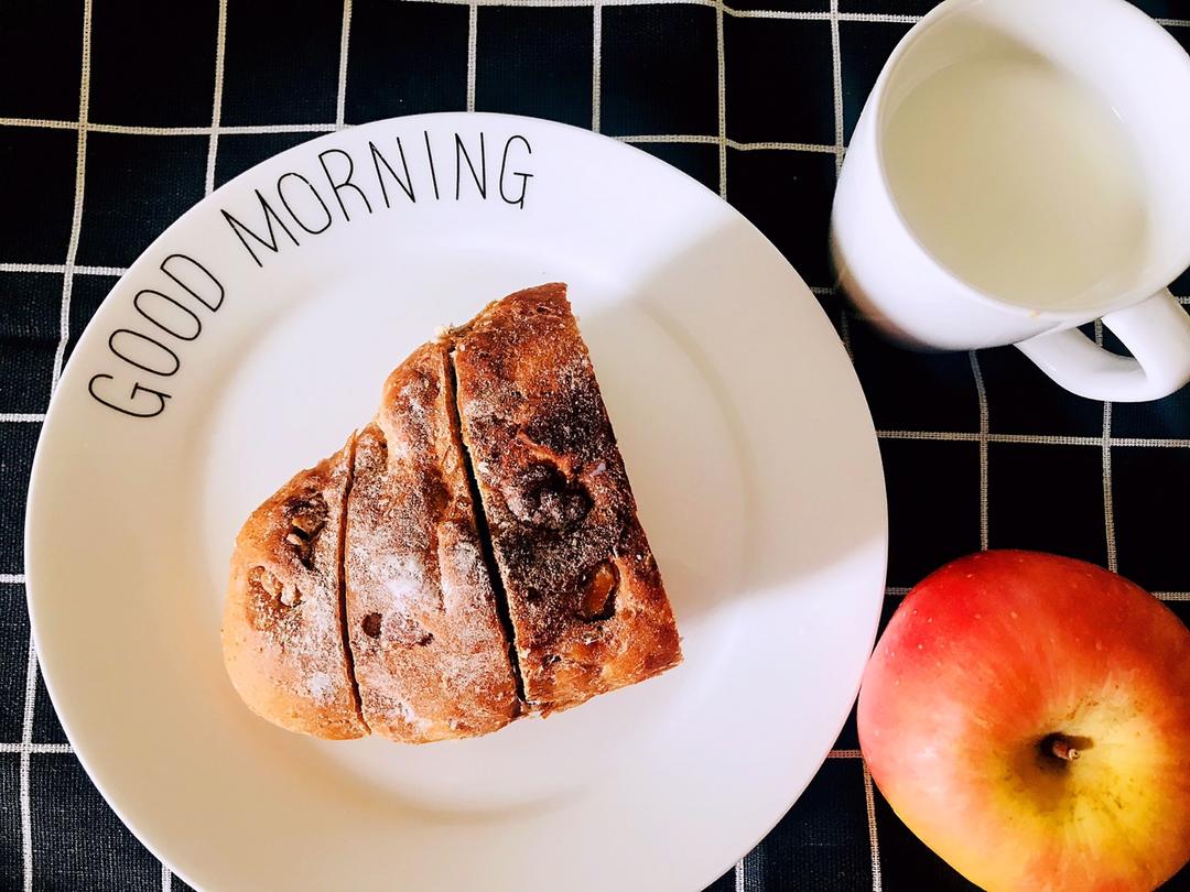 全麦核桃包～软欧包