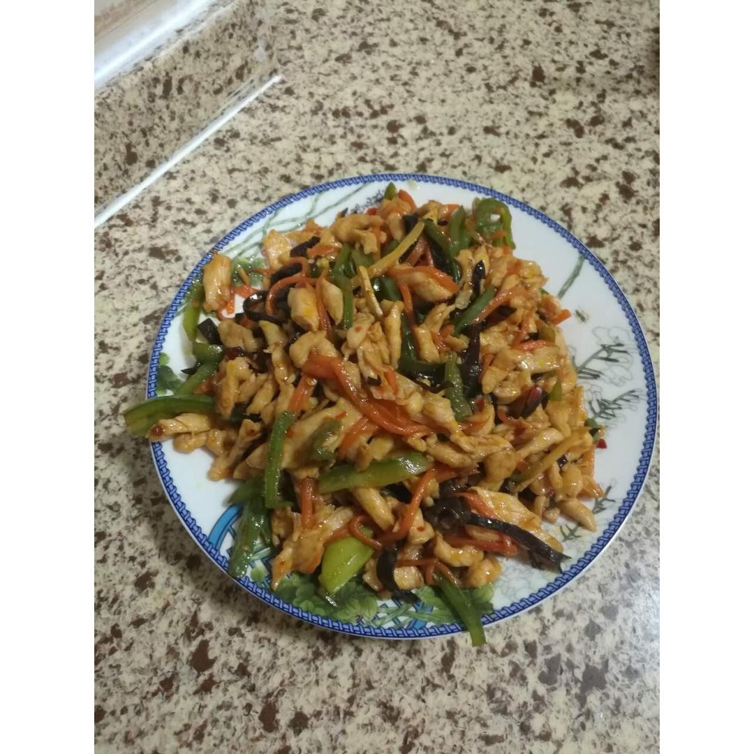 鱼香鸡丝