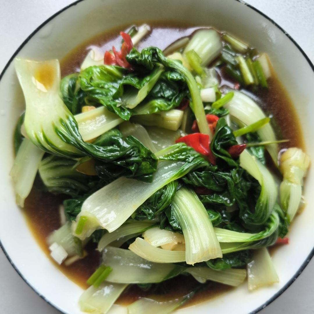 白灼油菜—年夜饭最受欢迎的素菜