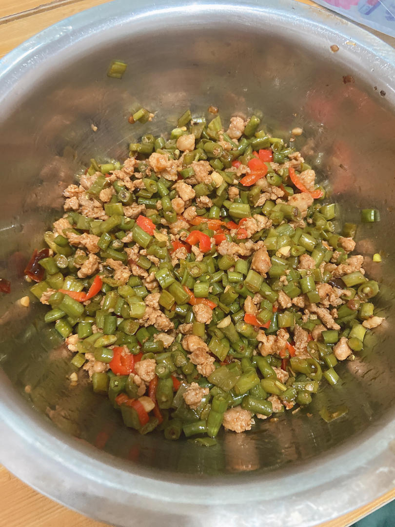 肉末炒豆角