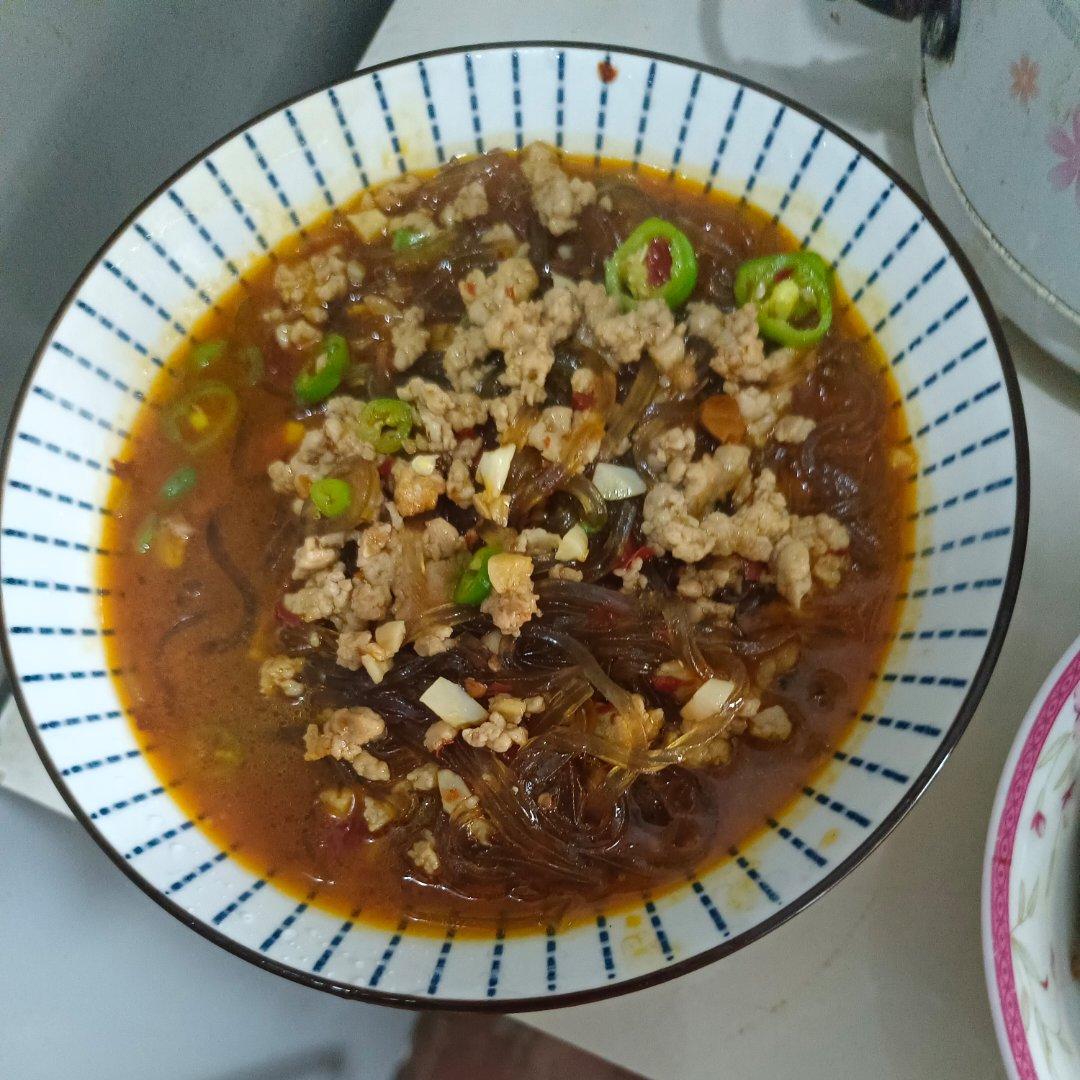 蚂蚁上树——肉沫粉条