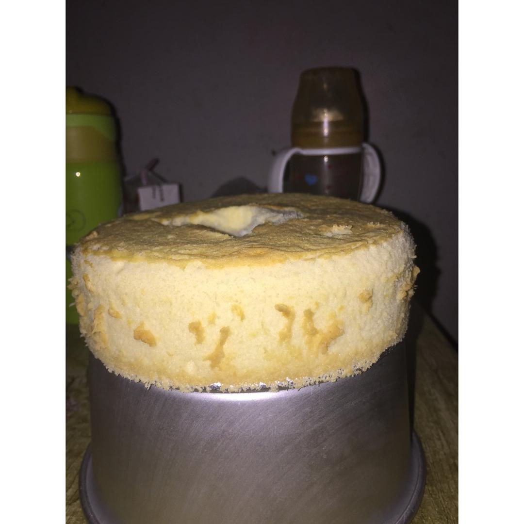 6寸原味戚风蛋糕