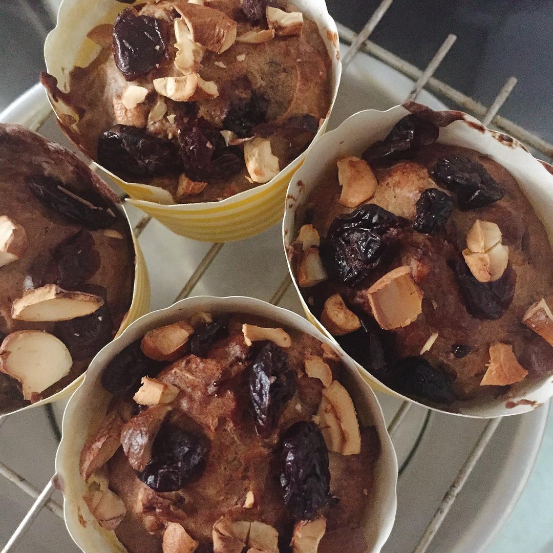 红糖全麦香蕉马芬