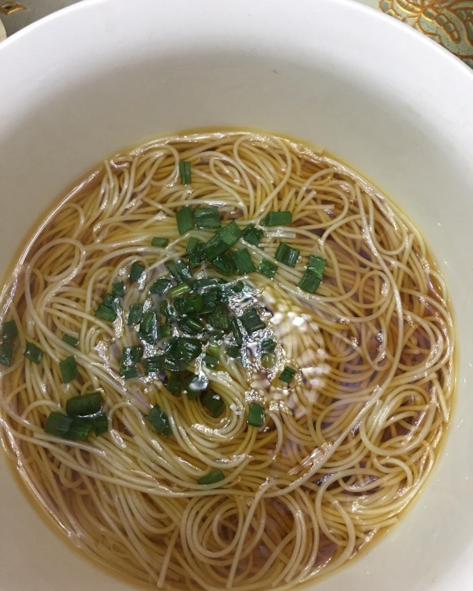 小葱麻油酱油面