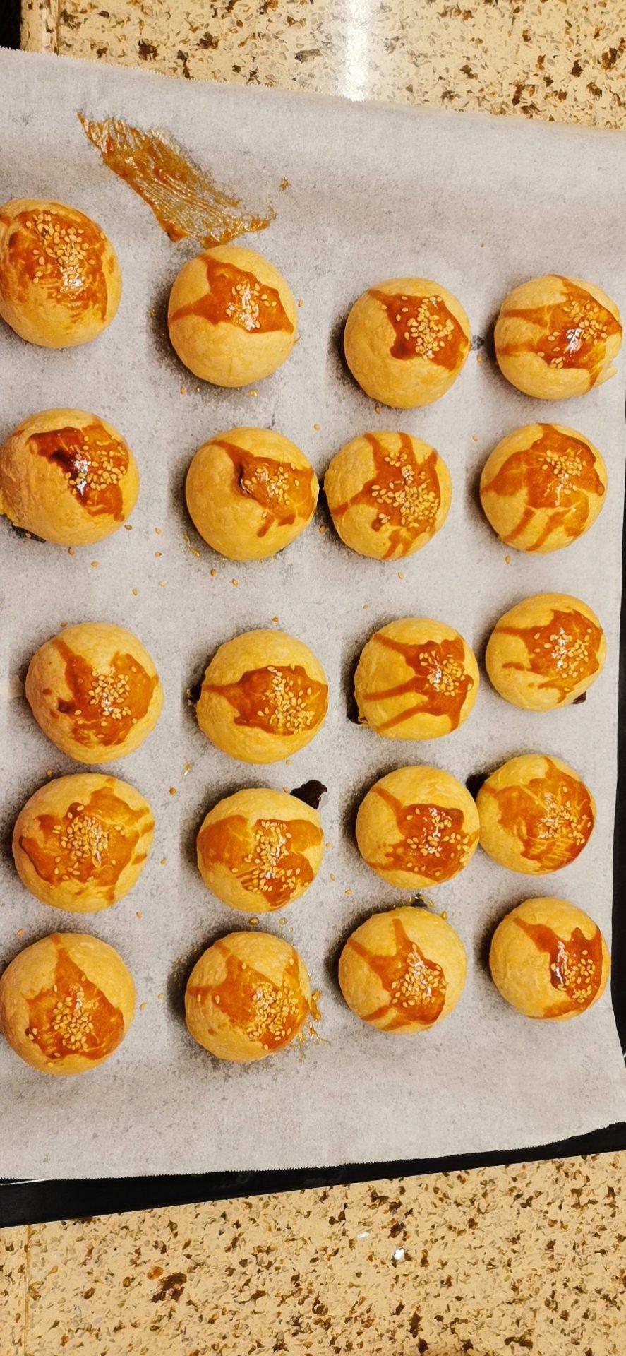 超简单 免揉 酥掉渣的蛋黄酥(超详细附全程视频)不破酥『万能酥皮』