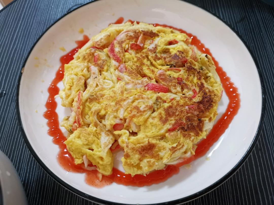 蟹柳滑蛋！鲜嫩到爆！