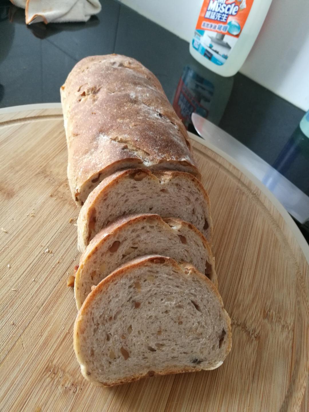 全麦核桃面包---无糖无油