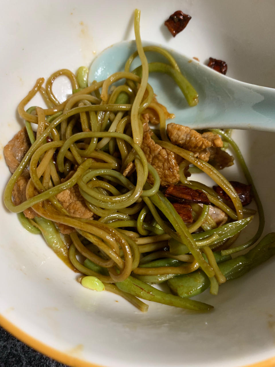 地道老北京扁豆焖面 豆角焖面 太好吃小心吃撑哦