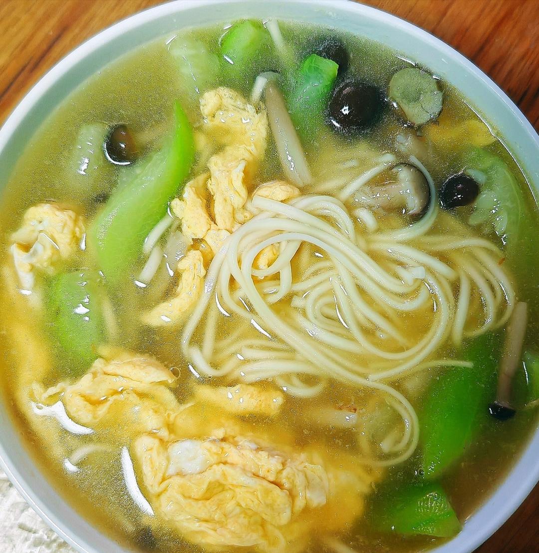 减脂汤‼️低脂低卡‼️丝瓜菌菇汤‼️0失败