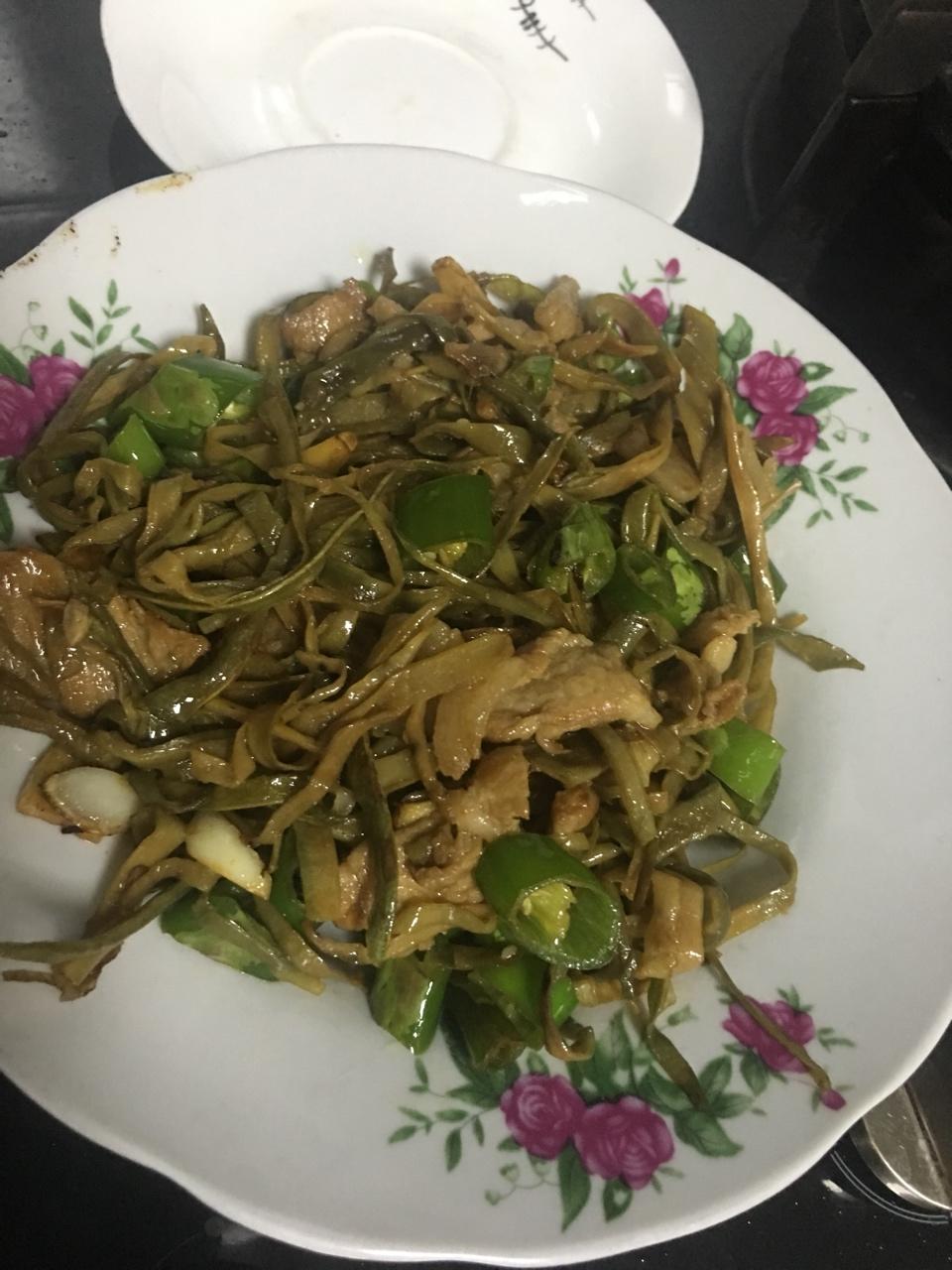 素炒干豆角